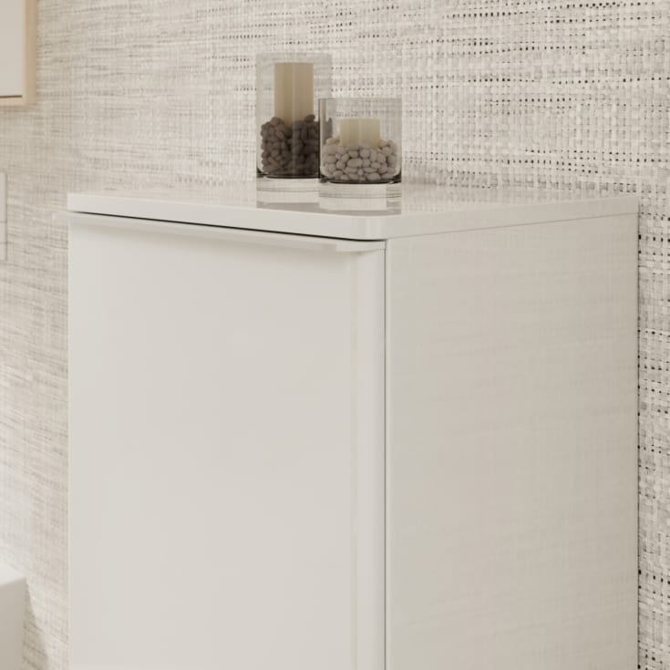 Hansgrohe Xelu Q vægskab 40x35 cm, venstre, hvid højglans