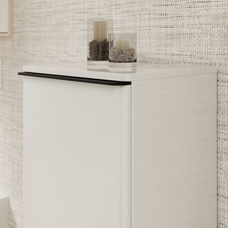 Hansgrohe Xelu Q vægskab 40x35 cm, venstre, hvid højglans