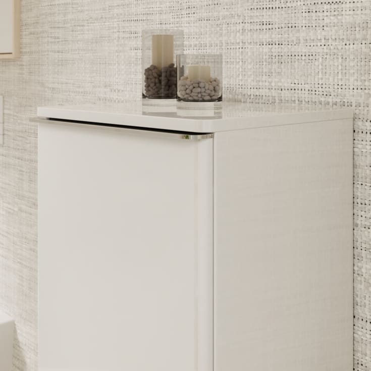 Hansgrohe Xelu Q vægskab, 40x35 cm, venstre, hvid højglans