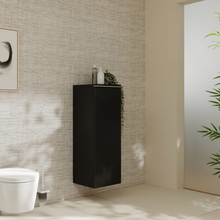 Hansgrohe Xelu Q vægskab, 40x35 cm, venstre, mat grå