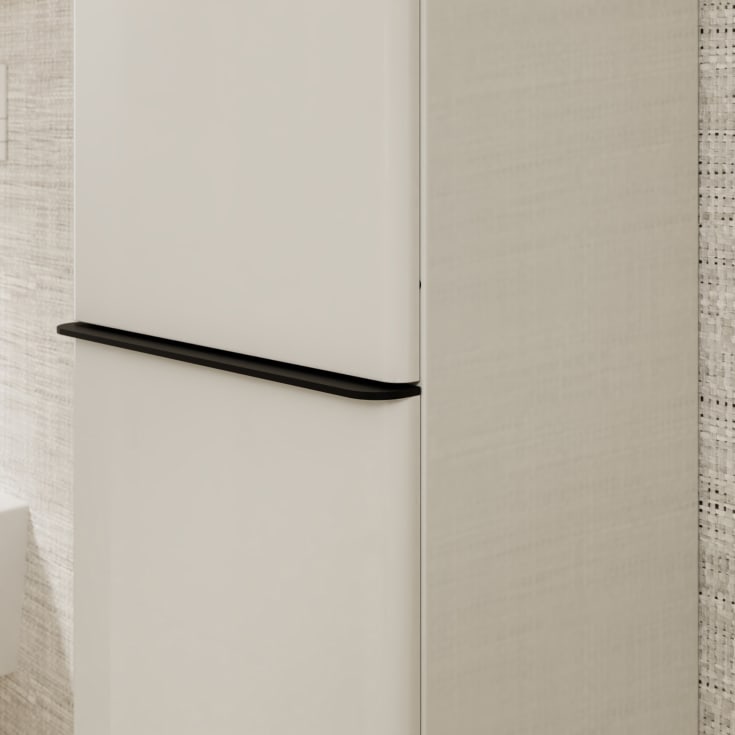 Hansgrohe Xelu Q højskab 40x165,5 cm, venstre, mat sort