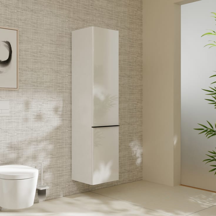 Hansgrohe Xelu Q højskab 40x165,5 cm, venstre, mat sort