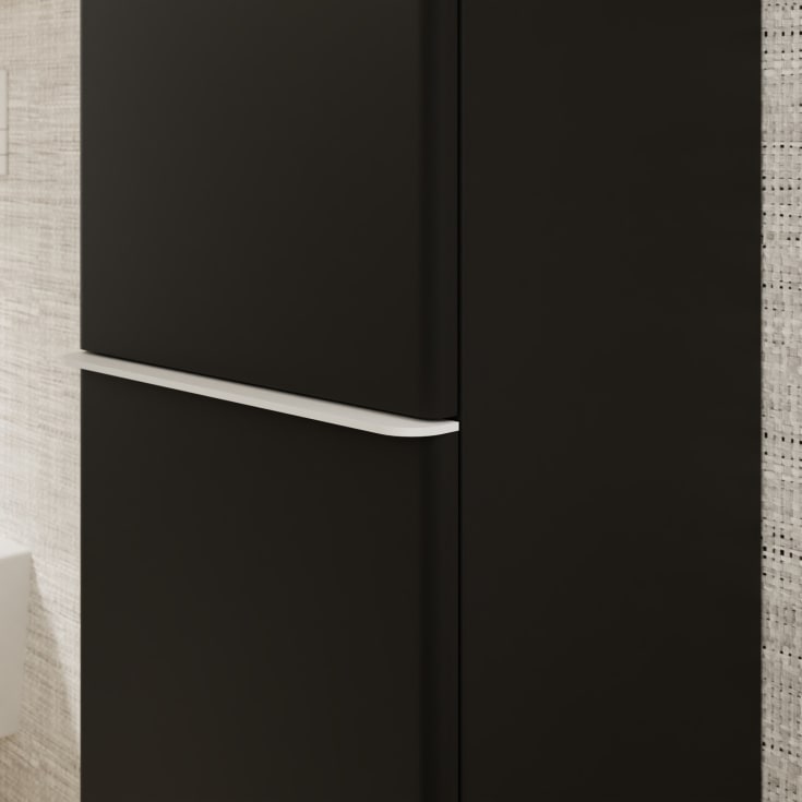 Hansgrohe Xelu Q højskab 40x165,5 cm, venstre, mat grå