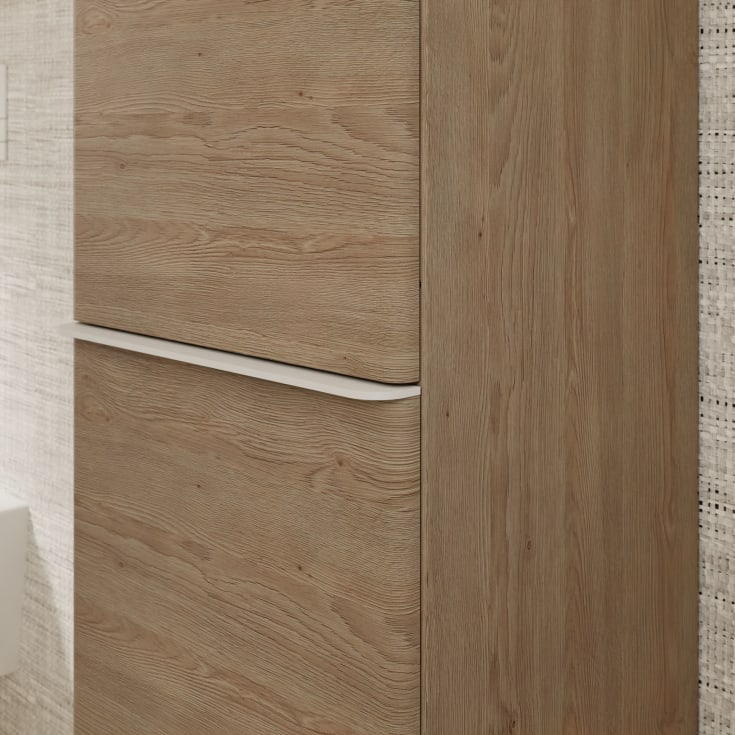 Hansgrohe Xelu Q højskab, 40x165,5 cm, venstre, eg