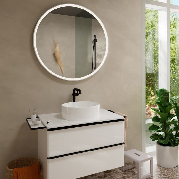 Hansgrohe Xelu Q hylde til underskab 43x14 cm, mat sort