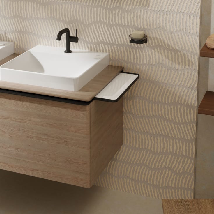 Hansgrohe Xelu Q hylde til underskab 43x14 cm, mat sort