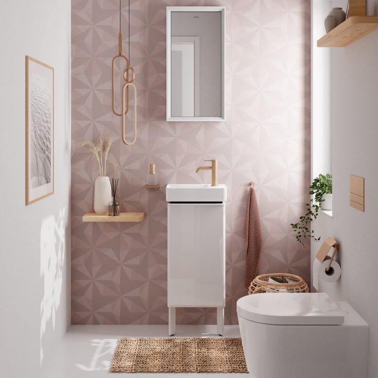 Hansgrohe Xelu Q ben til underskab, 17,4 cm, mat hvid