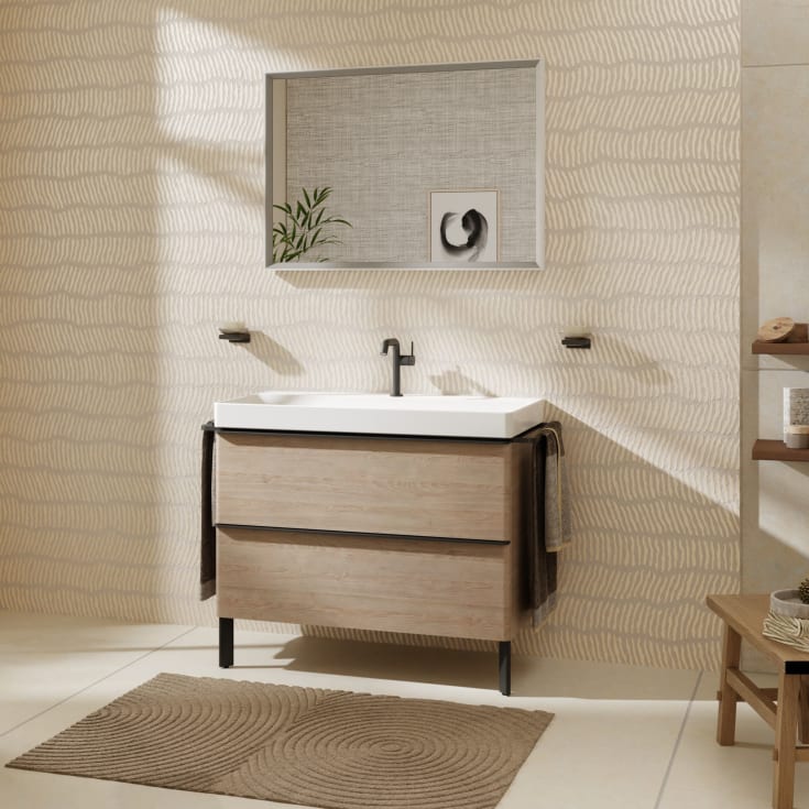 Hansgrohe Xelu Q ben til underskab, 17,4 cm, mat sort