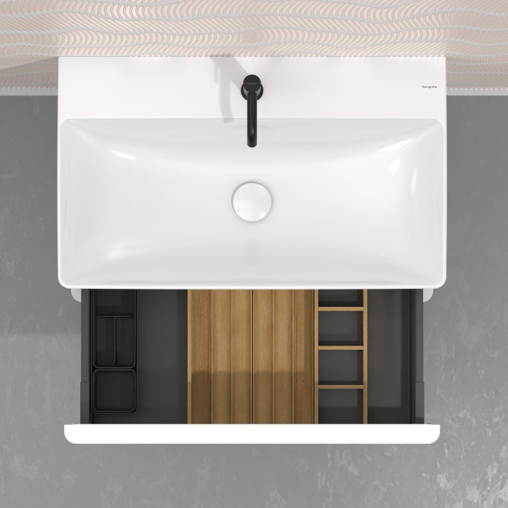Hansgrohe IntraStoris lådinsats, 34 cm, ek