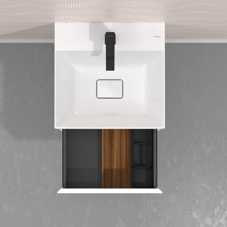 Hansgrohe IntraStoris lådinsats, 9x22 cm, mattsvart