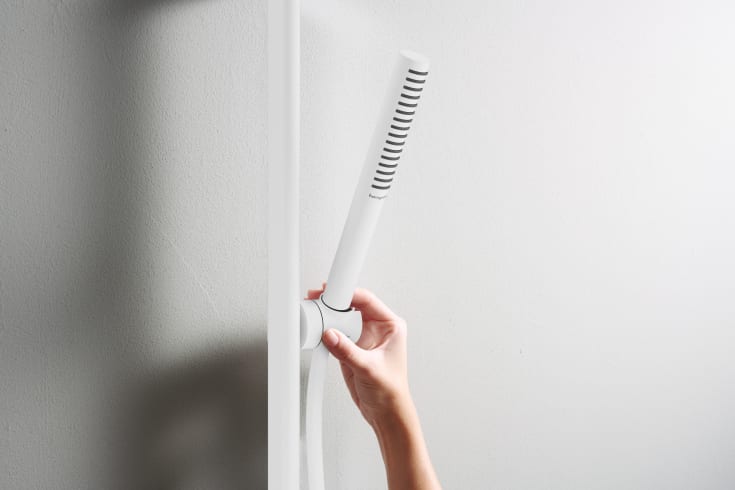 Hansgrohe Pulsify S handdusch, vattenbesparande, matt vit