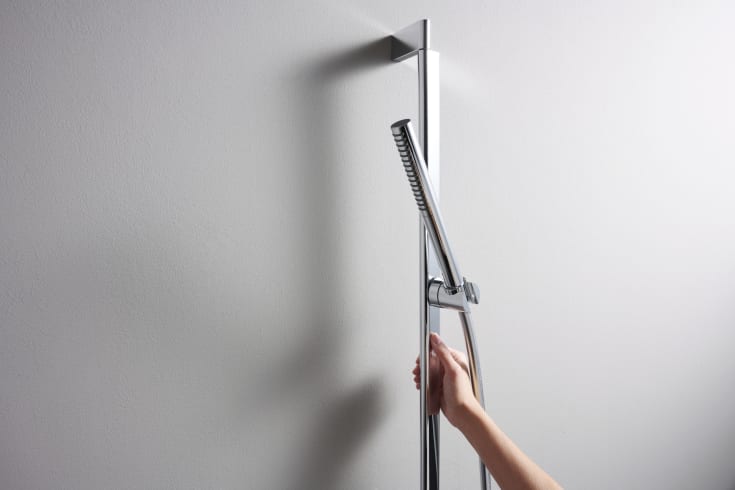 Hansgrohe Pulsify S 100 duschset, vattenbesparande, krom
