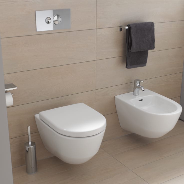 Laufen Pro toalettsits, soft close, snabbfäste, vit