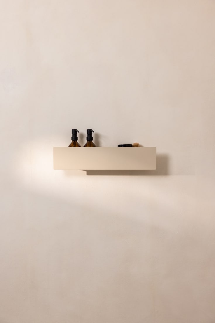 Metallbude Shea duschhylla, beige