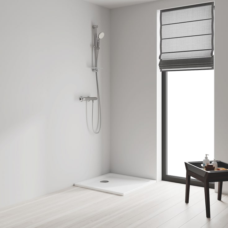 Grohe New Tempesta 100 II duschset, vattenbesparande krom