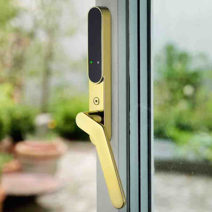 Secuyou Smart Lock Access elektronisk dørlås, indvendig, højre, messing