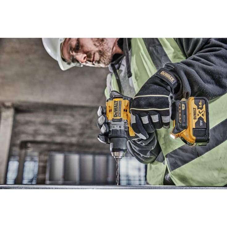 DeWalt 18V XR DCD800P2T-QW skrumaskin, 2 stk. 18V x 5.0 Ah