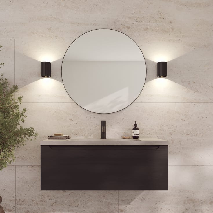 Loevschall Sekvens vegglampe, svart