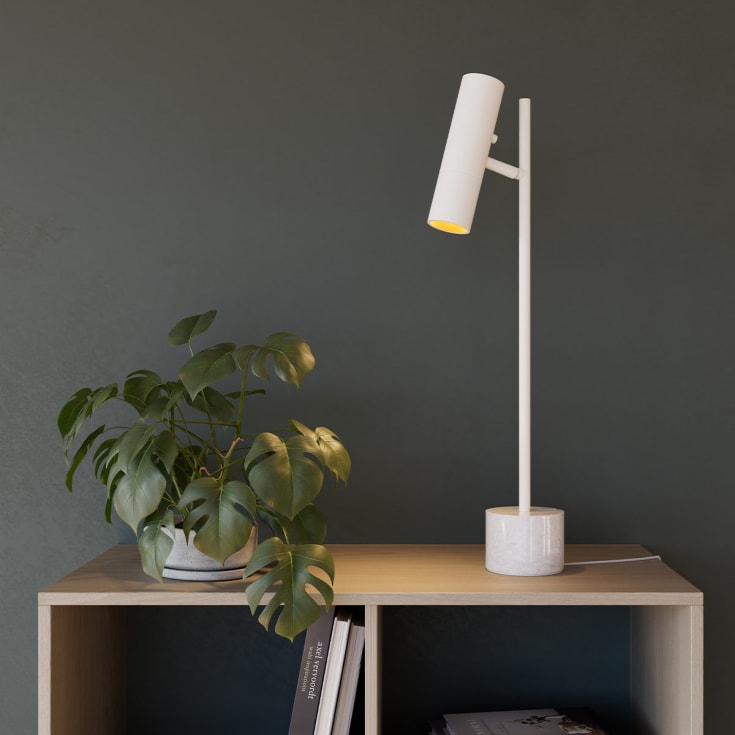 Sackit Expo bordlampe, hvit
