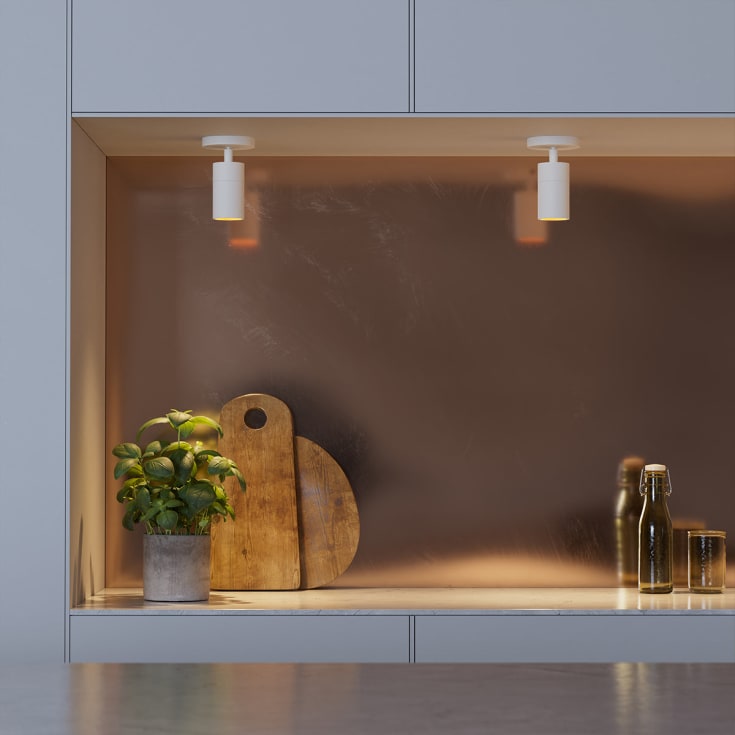 Sackit Expo loftlampe, hvid