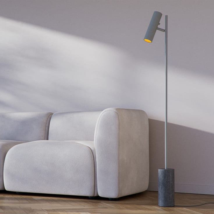 Sackit Expo gulvlampe, grå