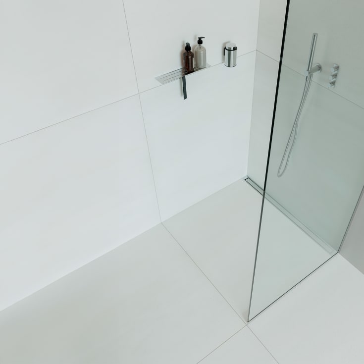 Unidrain HighLine Colour panel rist, 1000 mm, poleret rustfrit stål