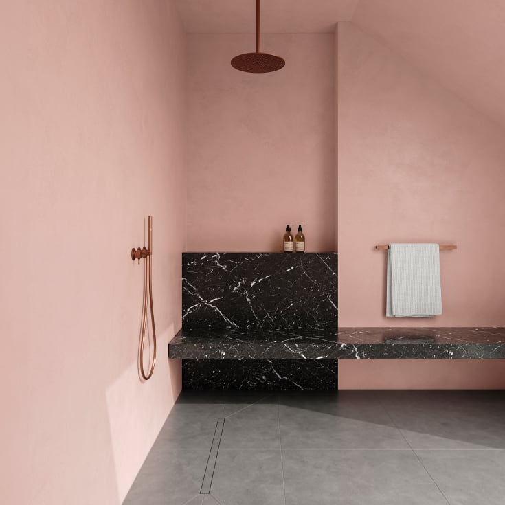 Unidrain Highline 3004 afløbsarmatur, 700 mm, fritliggende