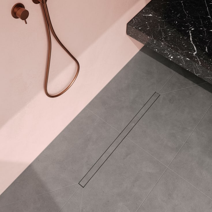 Unidrain Highline 3004 avloppsarmatur, 800 mm, friliggande