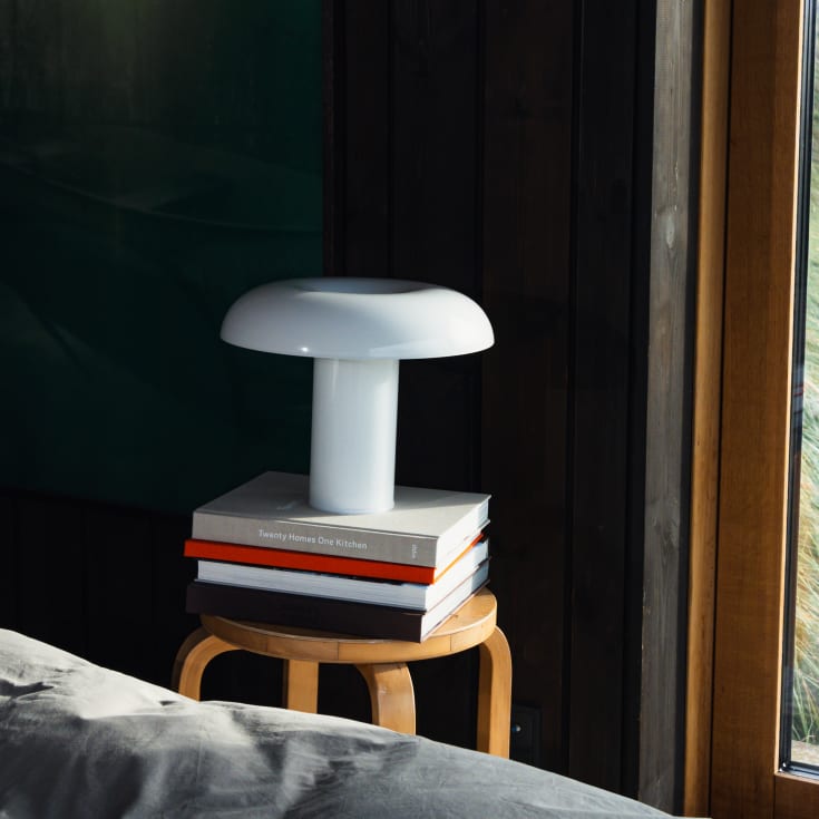 Matias Møllenbach bordlampe, opal hvid
