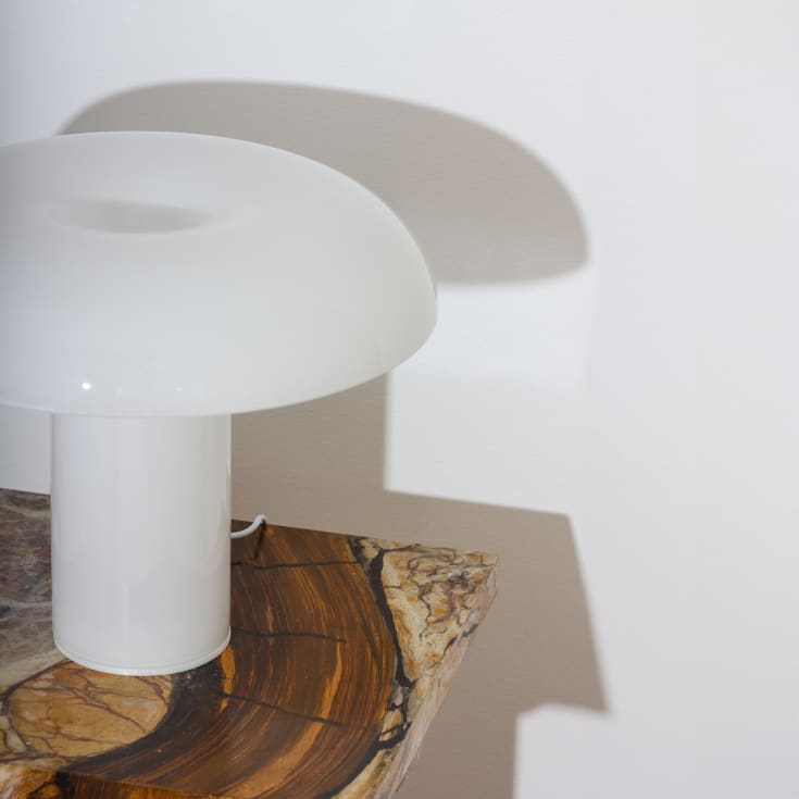 Matias Møllenbach bordlampe, opal hvid