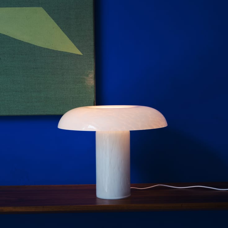 Matias Møllenbach bordlampe, sprækket hvid