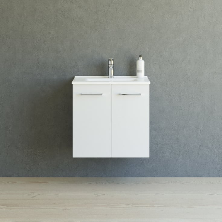 Dansani Mido+ möbelpaket, 61x36,5 cm, vit högglans