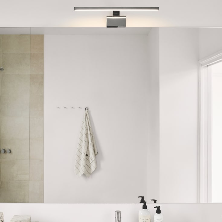 Nordlux Marlee spegellampa, 3000K, krom