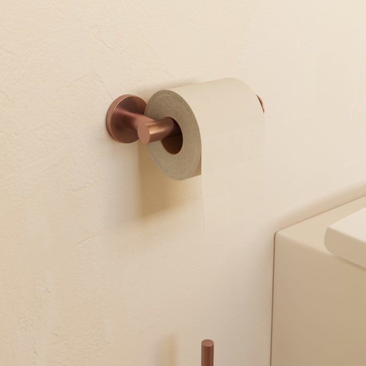 Cosmic Architect S+ toiletrulleholder, børstet kobber