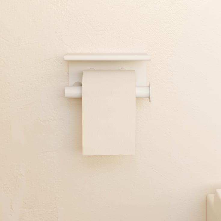 Cosmic Architect S+ toiletrulleholder, mat hvid