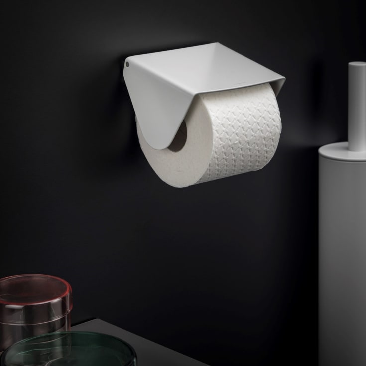 Cosmic BWC toiletrulleholder, mat hvid
