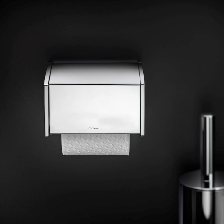 Cosmic Project toiletrulleholder, mat hvid