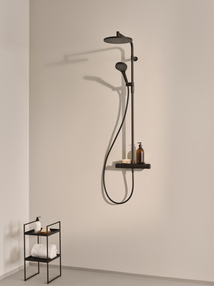 Oras Optima Style duschset, matt svart