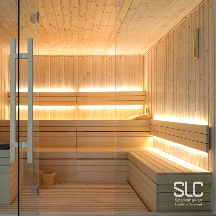 SLC Led Strip Sauna cv 126, 5m 10mm 9,6w 1170lm 3000K Cri80 IP67