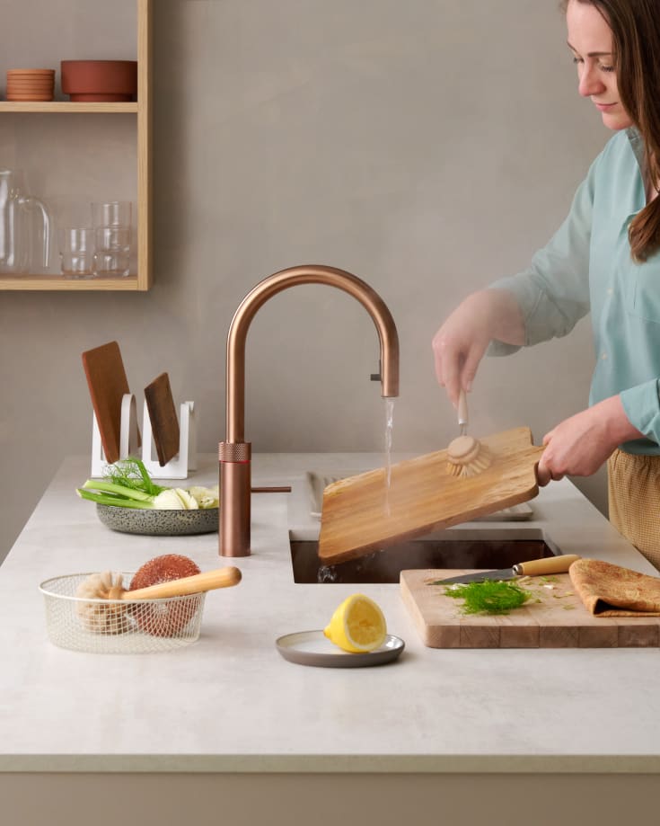 Quooker Flex køkkenarmatur, rosa kobber