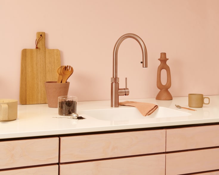Quooker Flex køkkenarmatur, rosa kobber