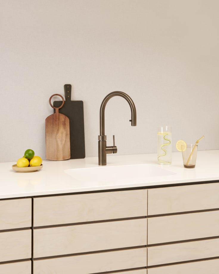 Quooker Flex køkkenarmatur, sort krom