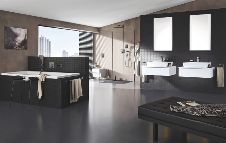 Grohe Skate Cosmopolitan S betjeningsplade, poleret antracit