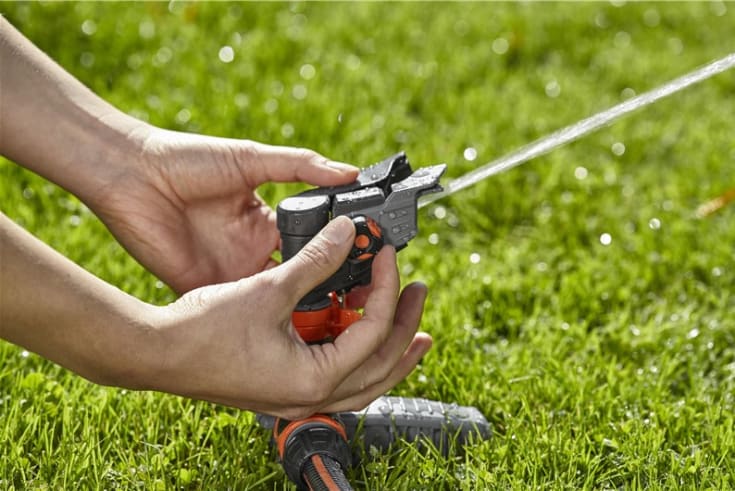 Gardena Comfort spreder, justerbar sektor, 75–490 m130