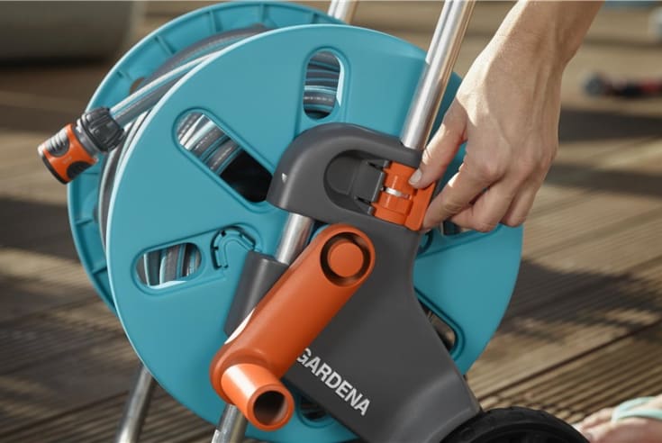 Gardena Cleverroll slangevogn, med slange
