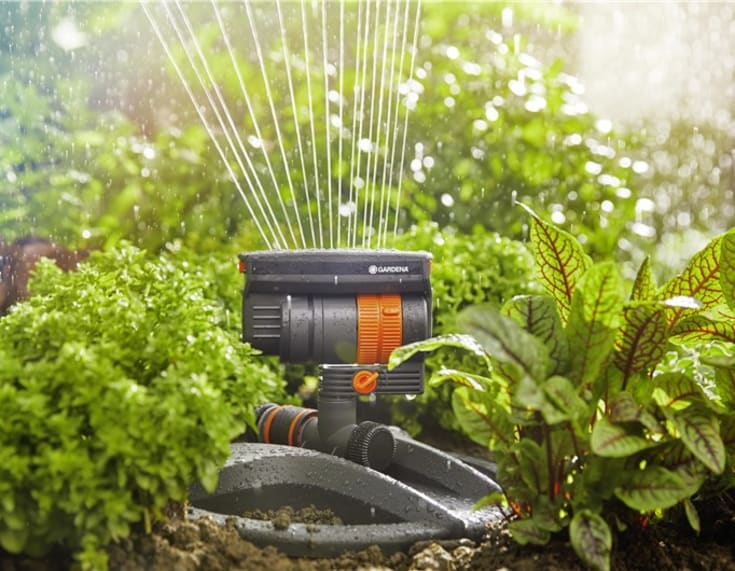 Gardena AquaZoom vannspreder, justerbar rekkevidde, 9–216 m130