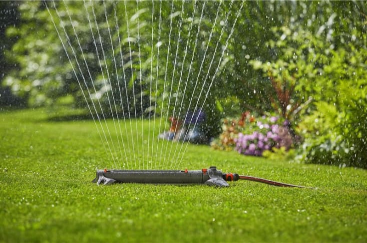Gardena AquaZoom spreder, justerbar dekning 28–350 m², frost- og UV-bestandig