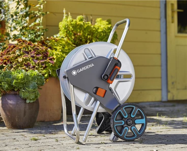 Gardena CleverRoll M slangevogn, metall, høy kapasitet, frostsikker