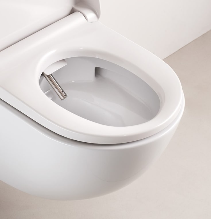 Catalano Cataclean douchetoilet, uden skyllekant, rengøringsvenlig, hvid