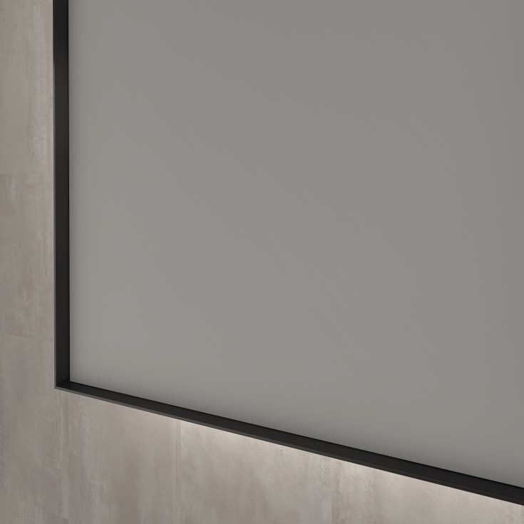 Sanibell INK SP32 LED spejl 40x80cm på matsort ramme